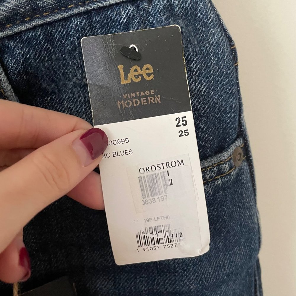 NWT Lee Vintage Modern High Rise Straight Leg Ankle 25 KC Blues - Picture 9 of 16